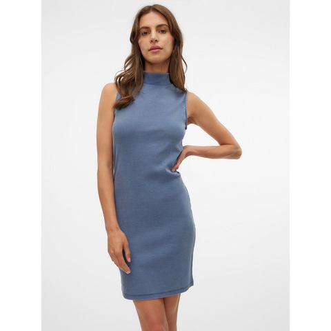 Vero Moda Jerseyjurk VMJANE SL WASHED HIGHNECK DRESS JRS NOOS