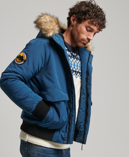 Superdry Male Everest Bomberjack Lichtblauw