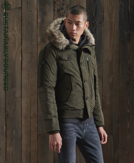 Superdry Male Chinook Rescue Bomberjack Khaki