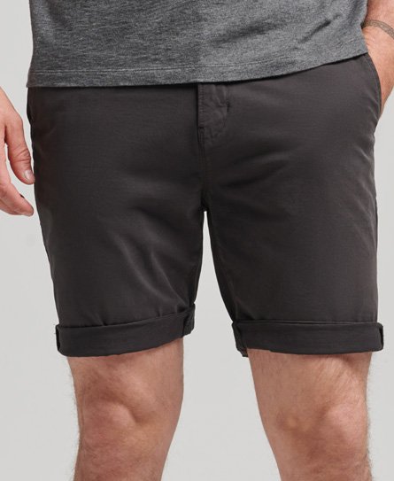 Superdry Mannen Core Chinoshort van Biologisch Katoen Zwart