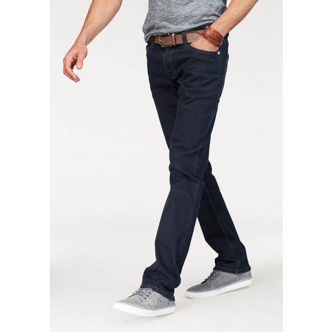 John Devin Straight jeans rechte pasvorm, met used-wassing, lage taille