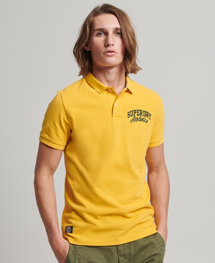 Superdry Mannen Superstate Poloshirt Geel