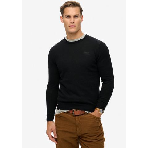 Superdry Trui met ronde hals ESSENTIAL SLIM FIT CREW JUMPER