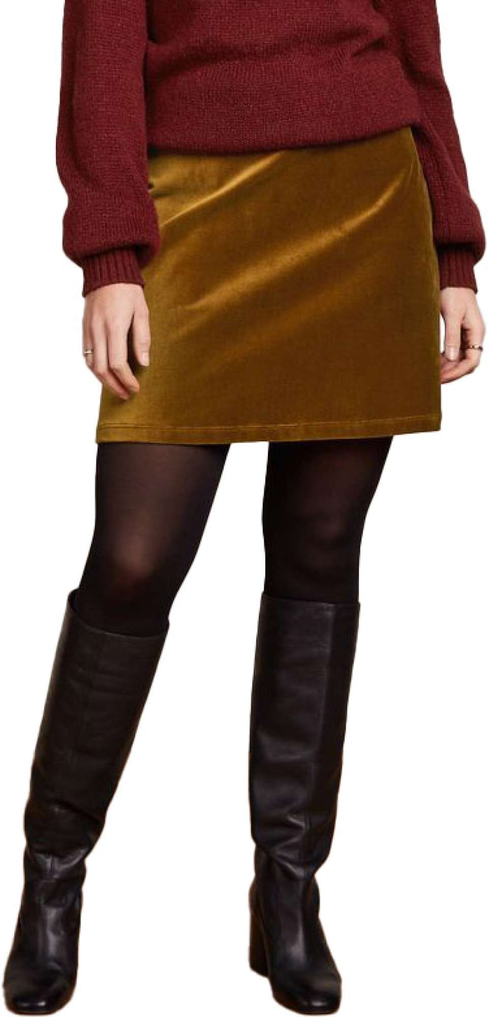 King Louie Olivia skirt uni fargo golden brown