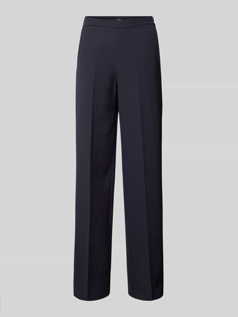 Boss Regular fit stoffen broek met persplooien, model 'Tilepa'