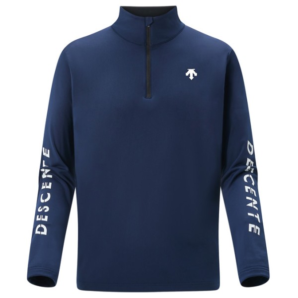 Descente  GB22 T-Neck - Fleecetrui, blauw