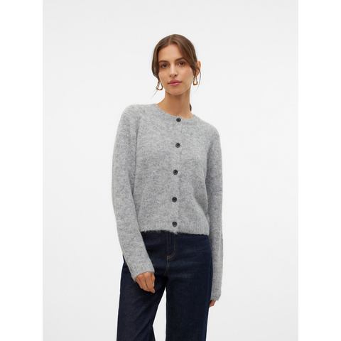 Vero Moda Vest VMNOVAH LS O-NECK BUTTON CARDI GA NOOS