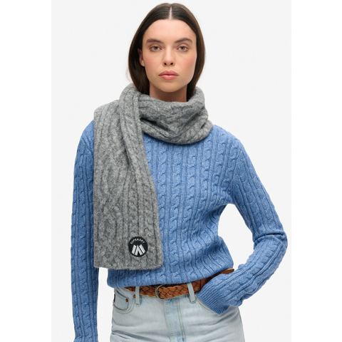 Superdry Gebreide sjaal CABLE LUXE KNIT SCARF