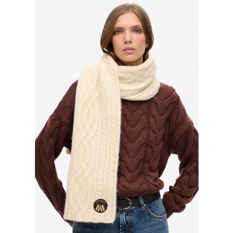 Superdry Gebreide sjaal CABLE LUXE KNIT SCARF