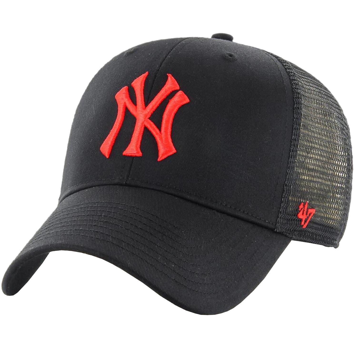 47 BRAND 47 Merk MLB New York Yankees Branson Cap, Unisex zwarte pet One size