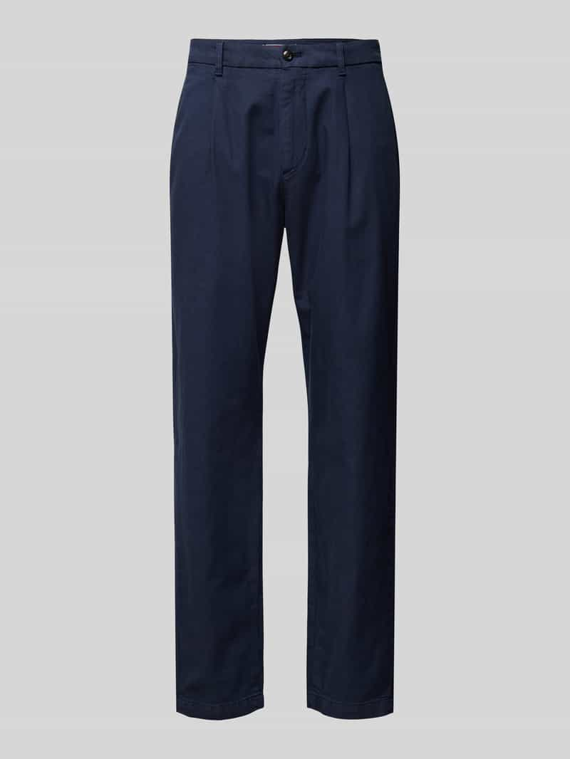 Tommy Hilfiger Regular fit chino met bandplooien, model 'HARLEM'