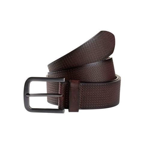 Tom Tailor Leren riem TTARTHUR 4 cm breed, herenriem, jeans en casual, geperst