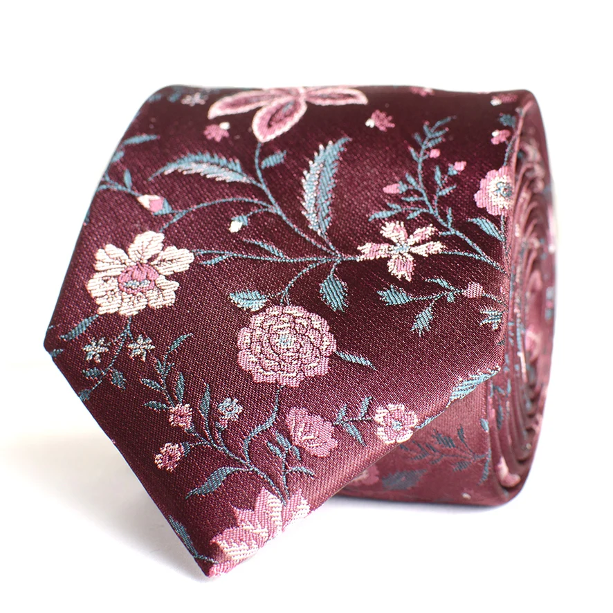 Tresanti Benzo | silk tie with leaves |