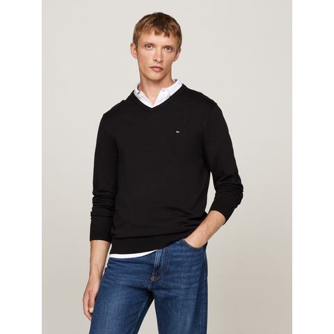 Tommy Hilfiger Gebreide trui ESSENTIAL COTTON V NECK