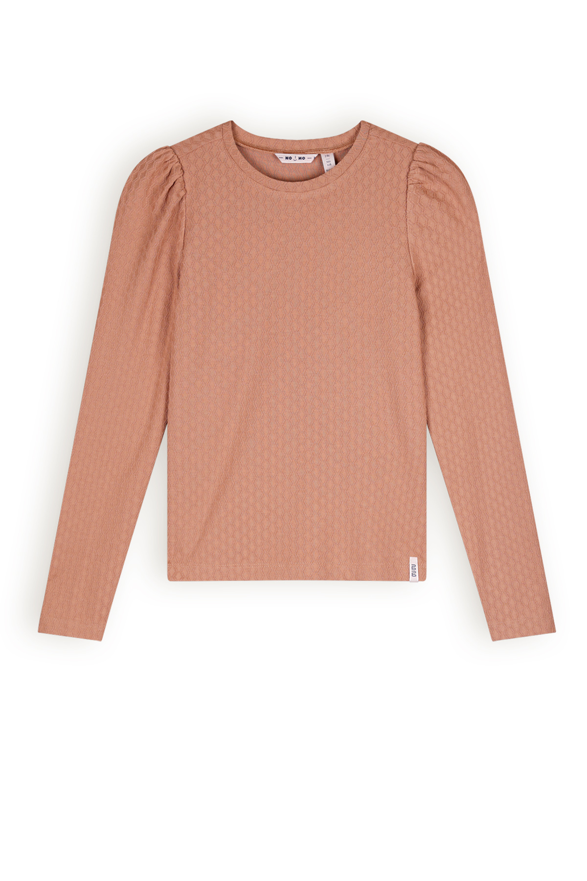 NoNo Meisjes t-shirt fancy jersey - Kivay - Taupe