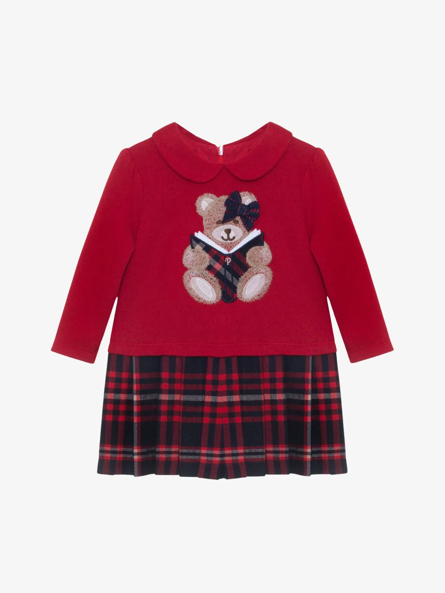 Patachou Meisjes jurk tartan rood