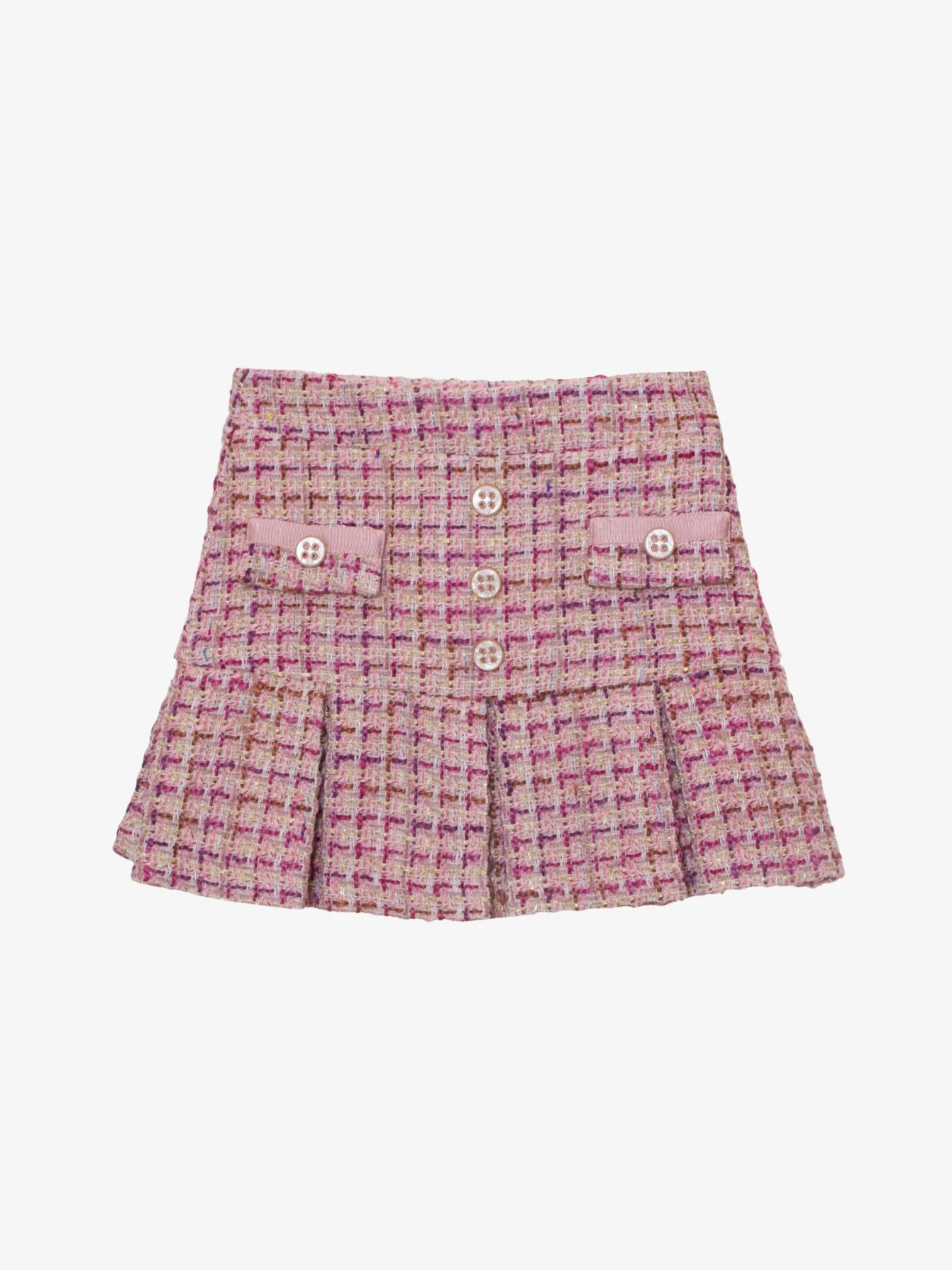 Patachou Meisjes rok tweed roze