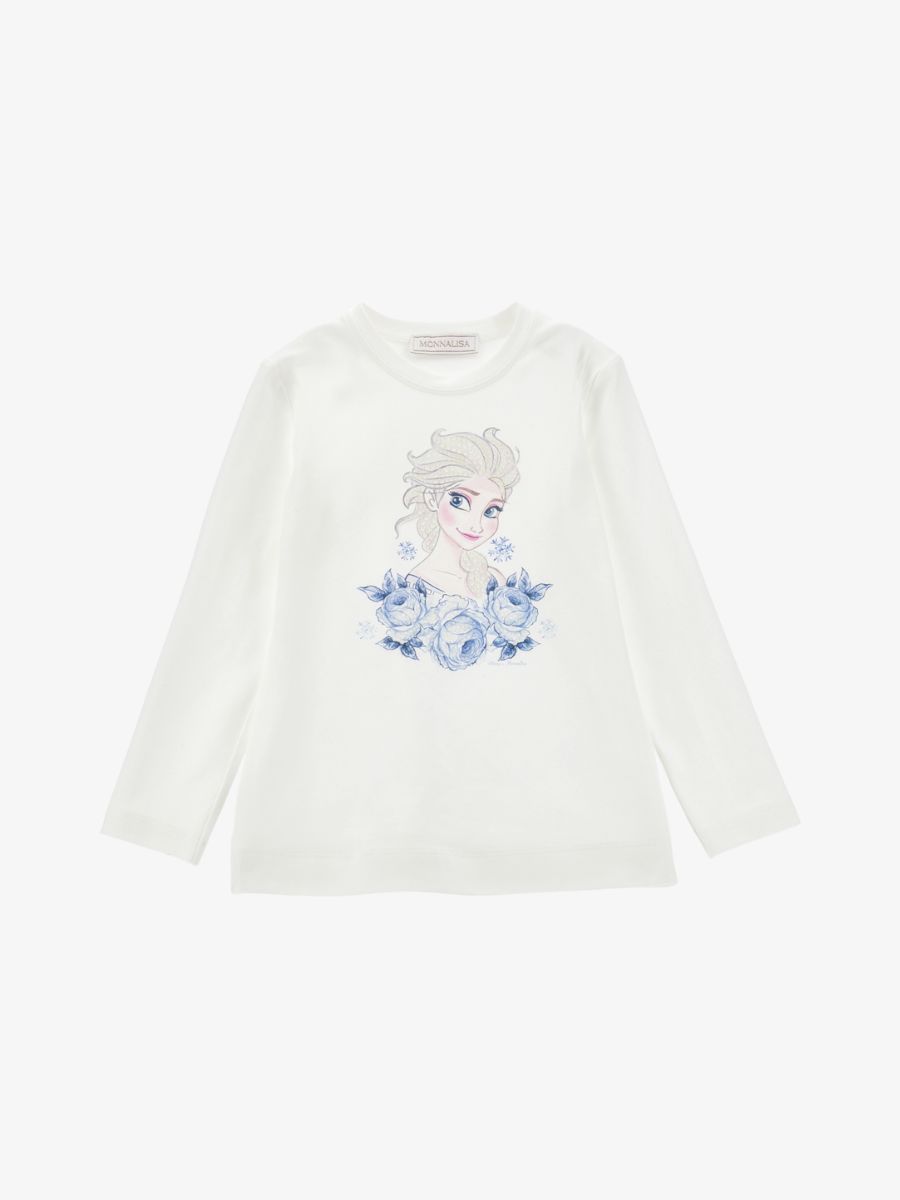 Monnalisa Meisjes shirt longsleeve elsa frozen