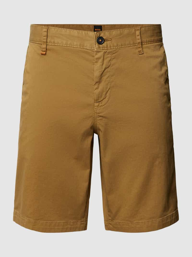 Boss Orange Korte slim fit chino met steekzakken