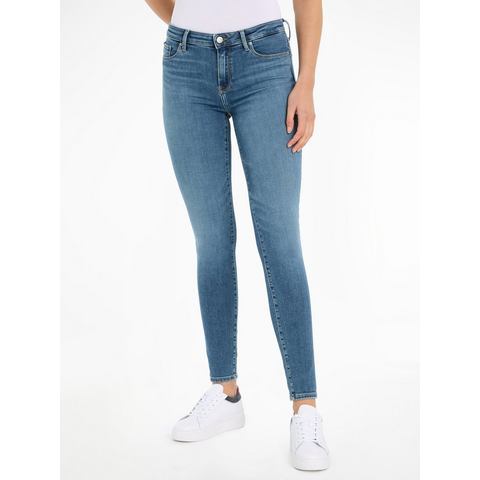 Tommy Hilfiger Skinny fit jeans TH FLEX COMO SKINNY RW GYA met -logobadge (TH FLEX COMO SKINNY RW)