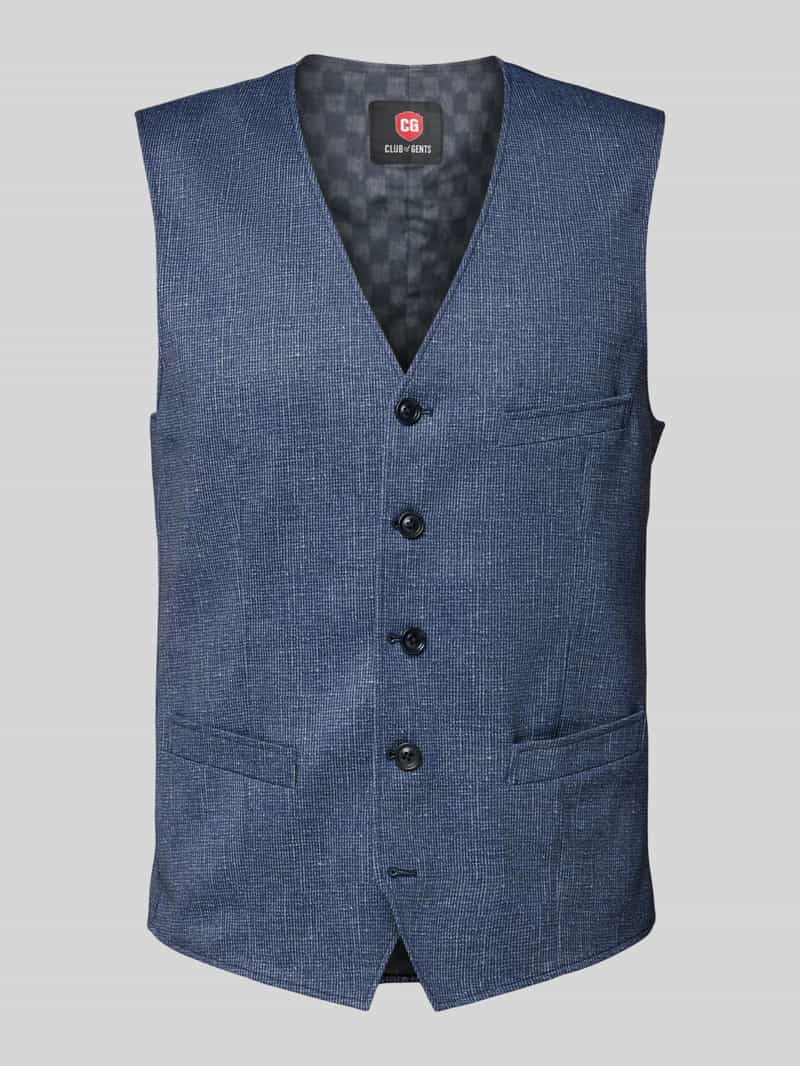 CG - Club of Gents Gilet met strookzak, model 'Mosley'