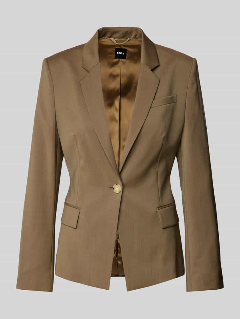 Boss Blazer met paspelzak op de borst, model 'Jia'