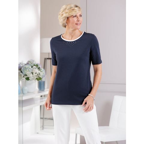 Classic Shirt met ronde hals Shirt (1-delig)