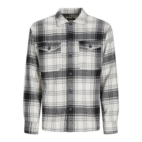 Jack & Jones Overhemd met lange mouwen JCOEDDIE CHECK WOOL BLEND OVERSHIRT LS