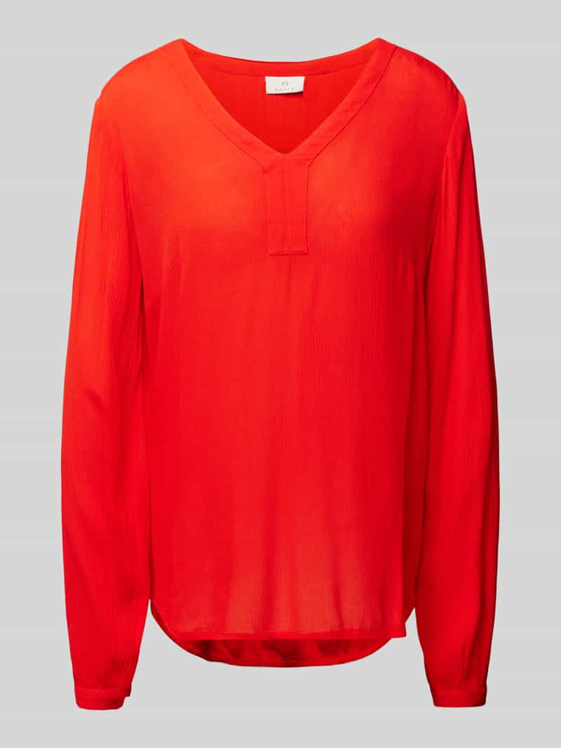 Kaffe Blouseshirt van viscose met V-hals, model 'AMBER'