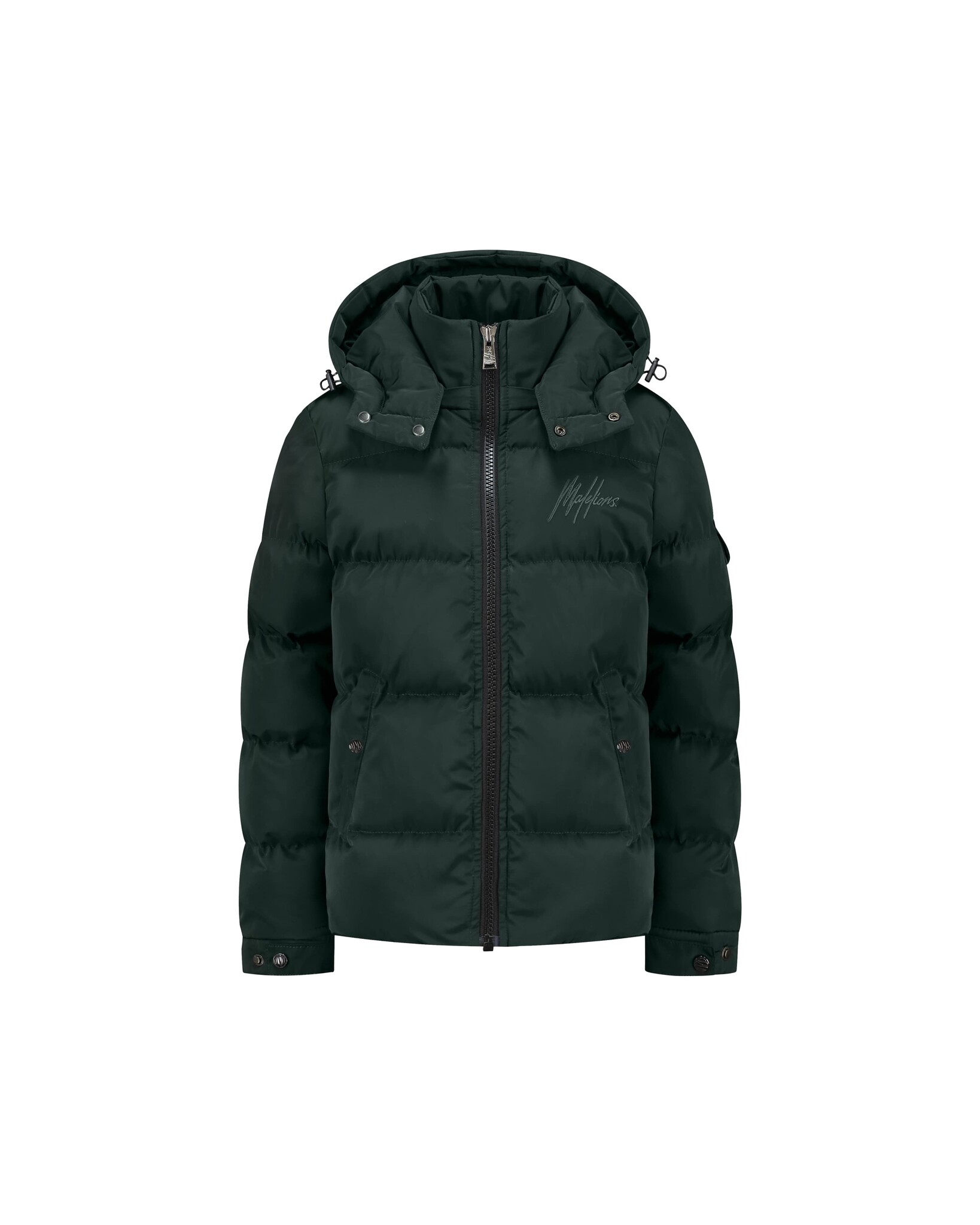 Malelions Winterjas Patch Puffer - Army groen