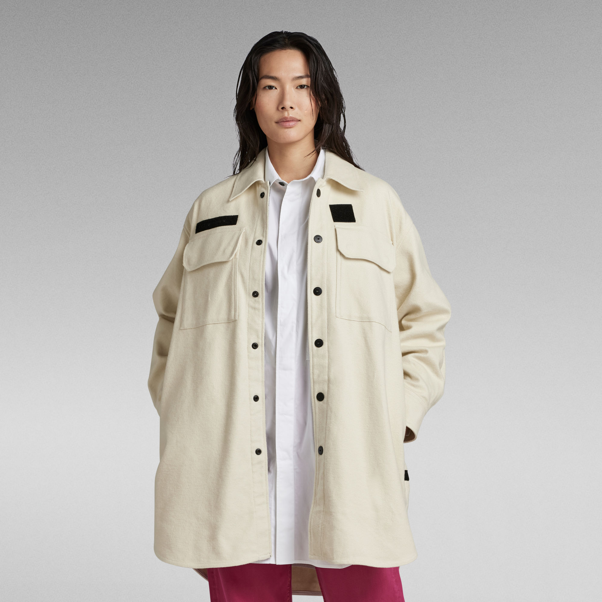 G-Star RAW Oversized Overshirt - Wit - Dames