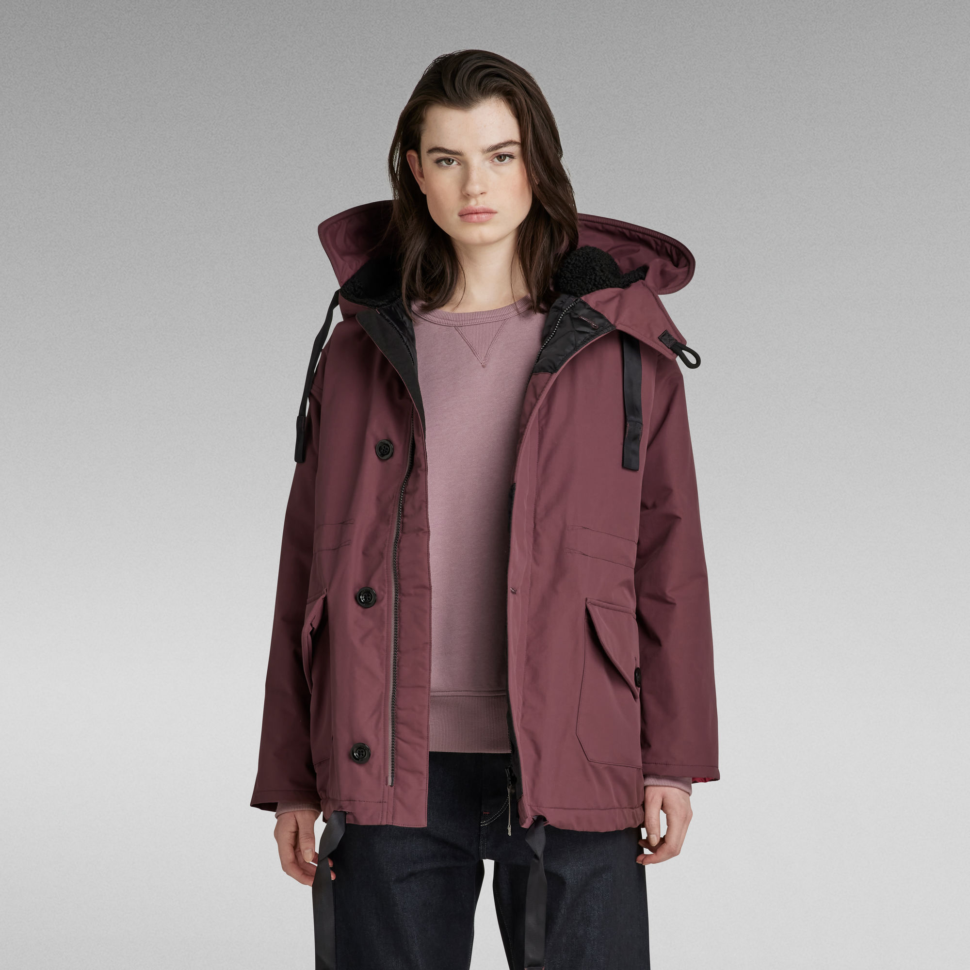 G-Star RAW Parka Mid - Paars - Dames