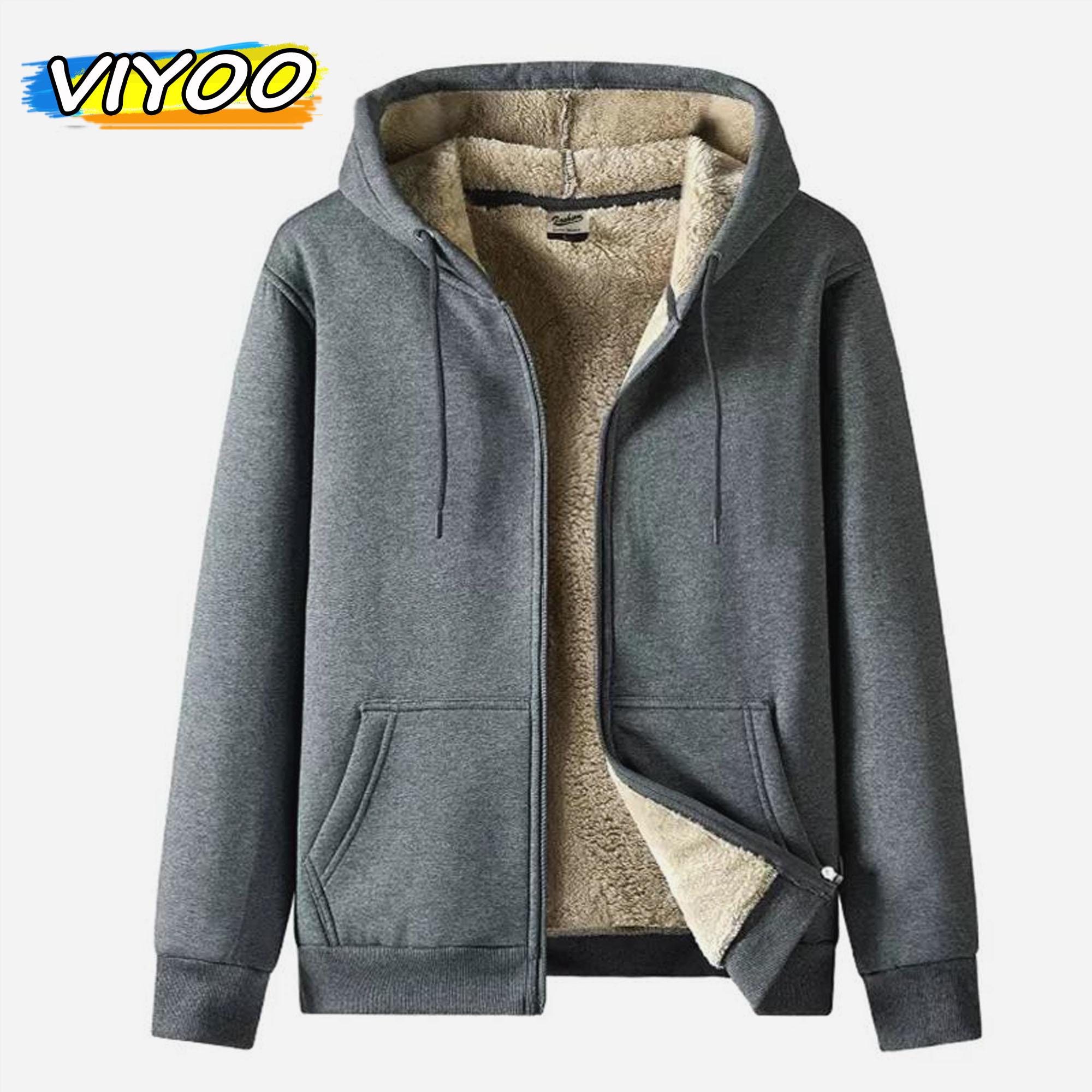 VIYOO Dames Heren Oversized Winter Warme Kleding Dikke Fluwelen Hoodies Losse Mode Pullover Capuchon Fleece Jas Casual Sweatshirts Jas Voor Heren Dames 6XL