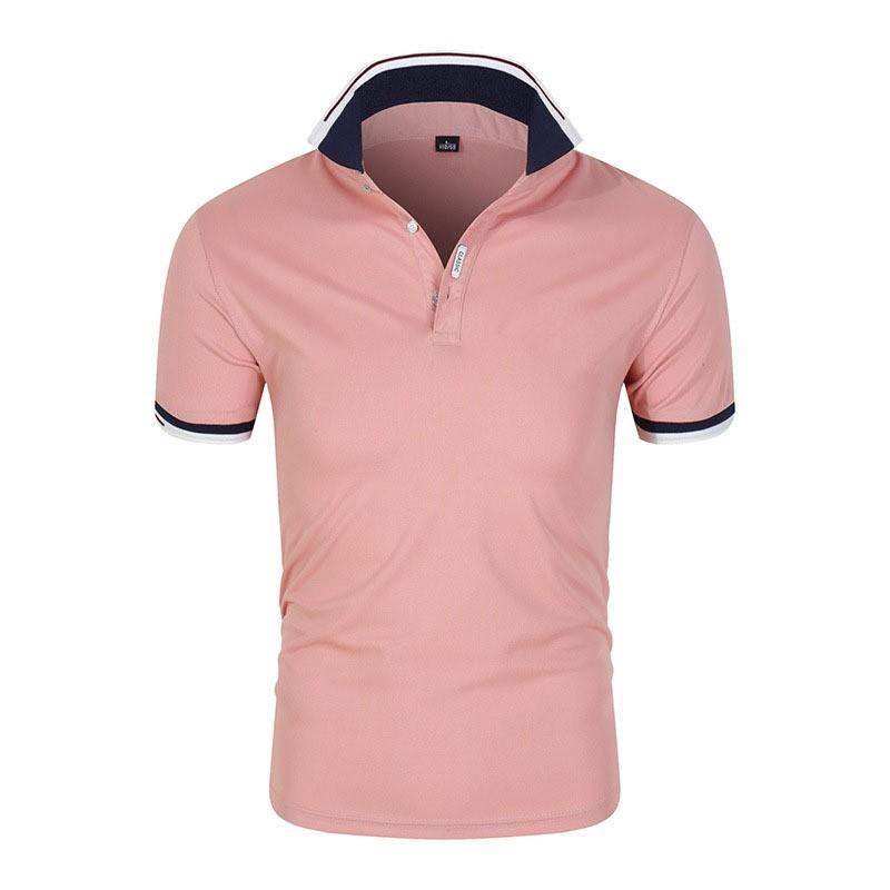 Aee-MaMoo Zomer 2023 Nieuwe Mannen Polo's High-end Business Mannen Vrouwen Korte Mouw Polo Casual Revers Shirt Ademend Mannen Polo Shirt S blauw