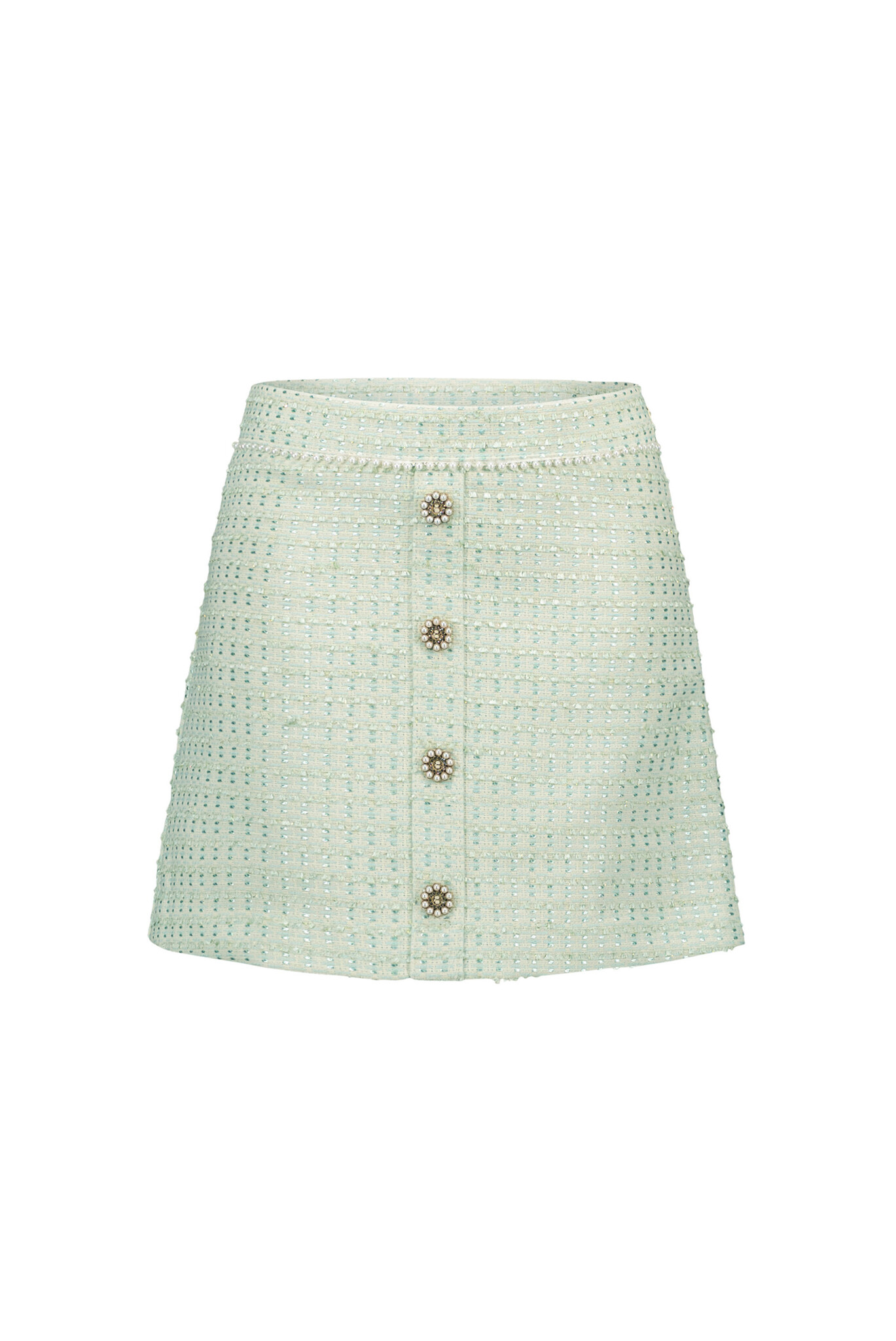 Le Chic Zomer rok meisjes Groen - tweed - Tiana