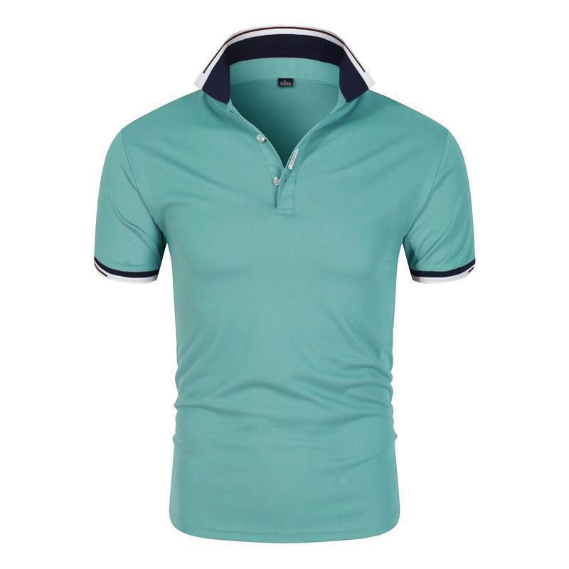 HerSight Heren zomer T-shirt met revers en korte mouwen Heren Jeugdmode Casual Fit POLO-shirts voor heren M