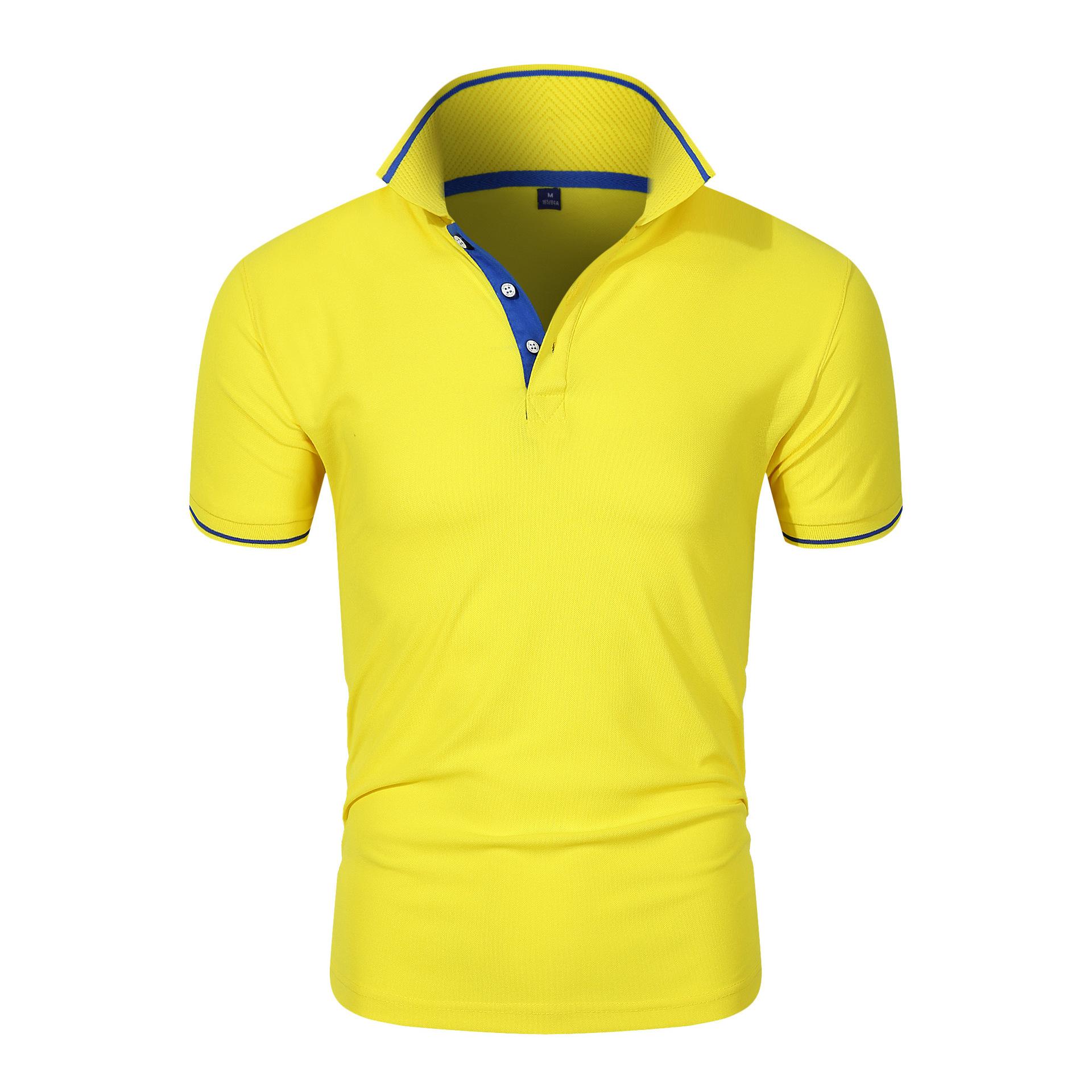 HerSight Zomer effen herenpoloshirt Top Katoenmix Sport-T-shirts met korte mouwen Casual zakelijke polo Reclametops M wit