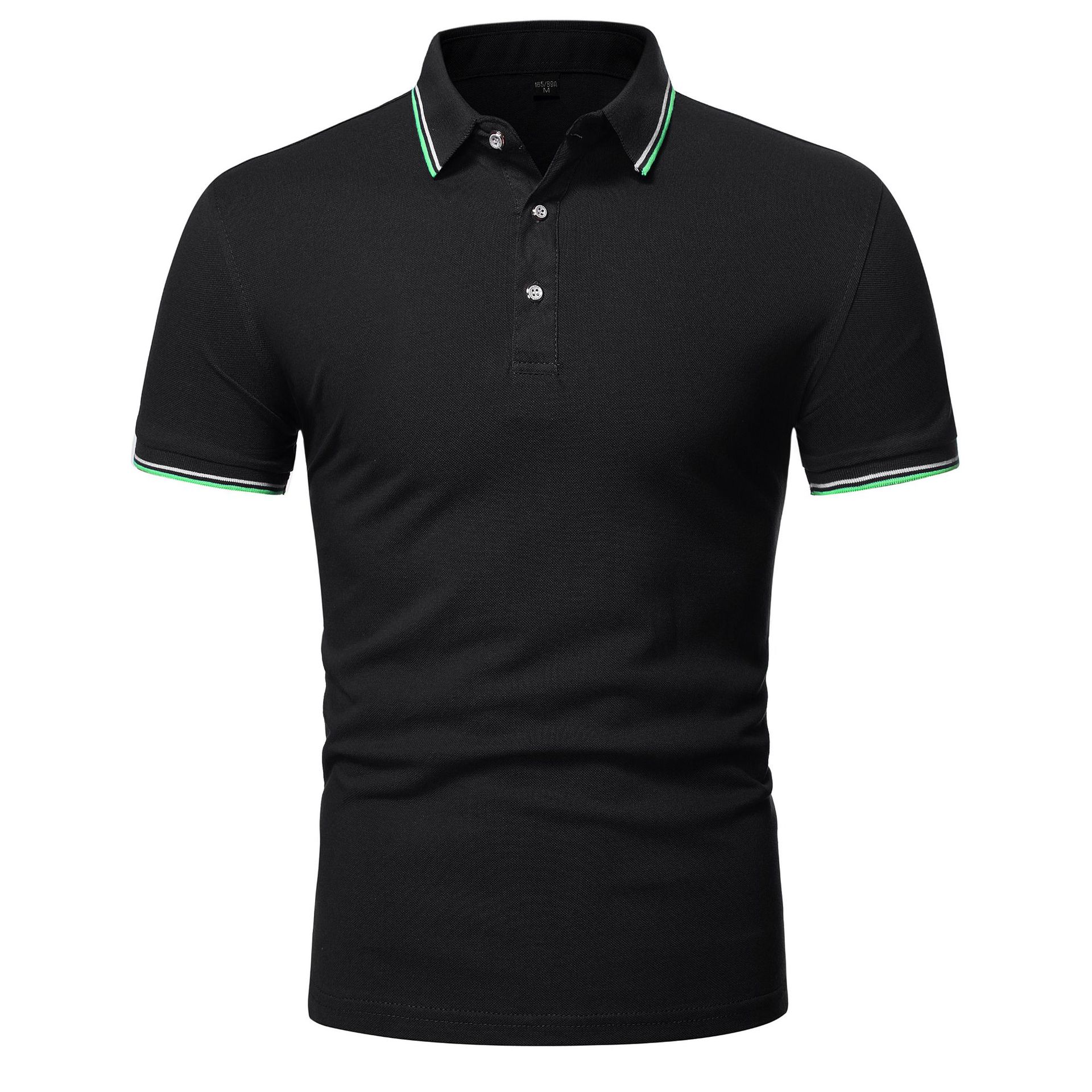 HerSight Zomer Poloshirt met korte mouwen Heren Solid Casual katoenmix Poloshirts Heren Tops Mode herenkleding M