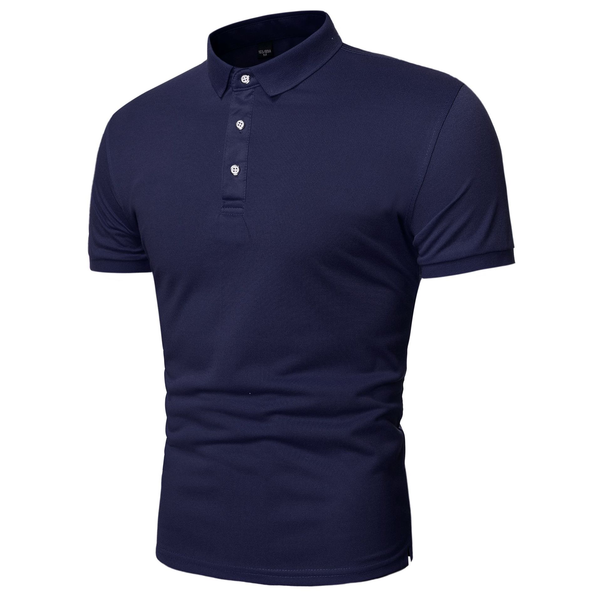 WowClassic Zomer Poloshirt met korte mouwen Heren Solid Casual katoenmix Poloshirts Heren Tops Mode herenkleding M