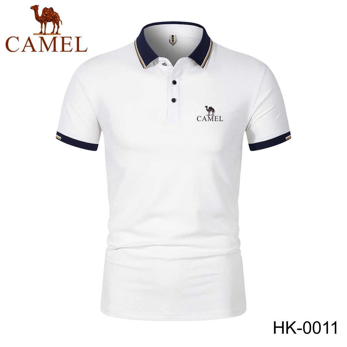 Camel 2024 Lente/Zomer Nieuw Katoenen Geborduurd Poloshirt Met Polokraag Voor Heren En Dames, Zakelijk En Vrije Tijd L