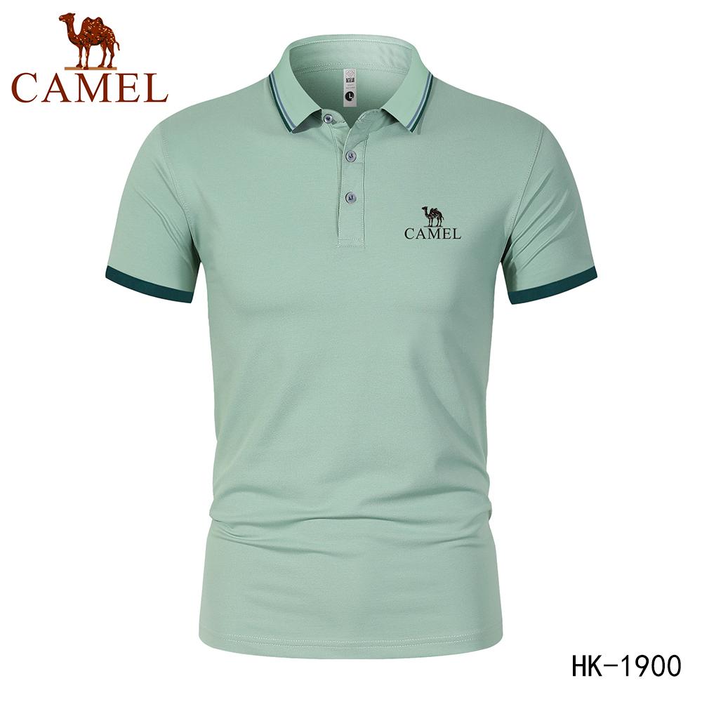 Camel 2024 Lente/Zomer Nieuwe Mannen Vochtafvoerend Sneldrogend Poloshirt Geborduurd Poloshirt Business Casual Poloshirt L marineblauwe kleur