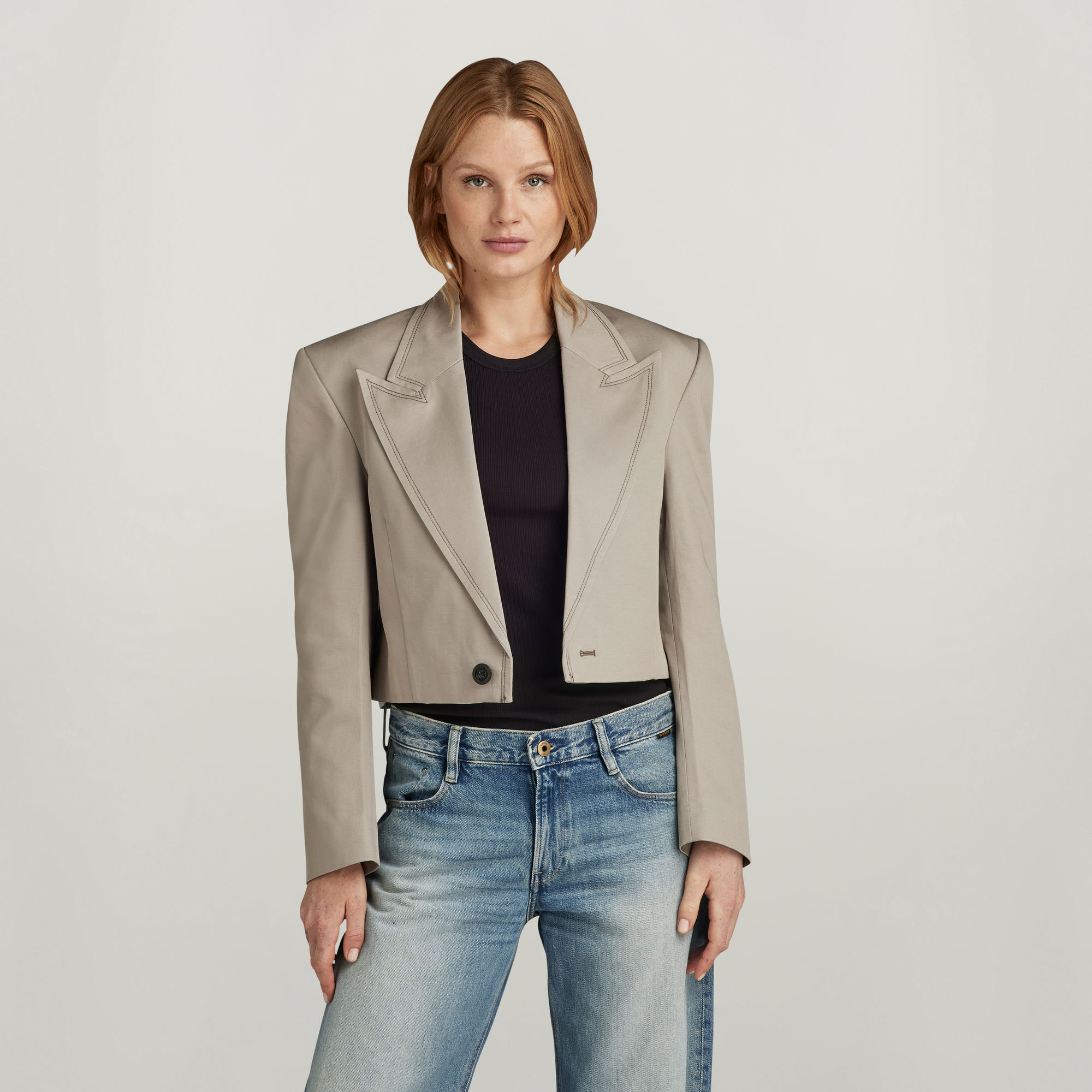 G-Star RAW Blazer Cropped - Grijs - Dames