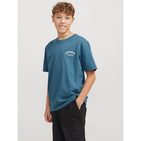 Jack & Jones Junior T-shirt JJEBRANDES BACKP RELAXED TEE SS SN JNR