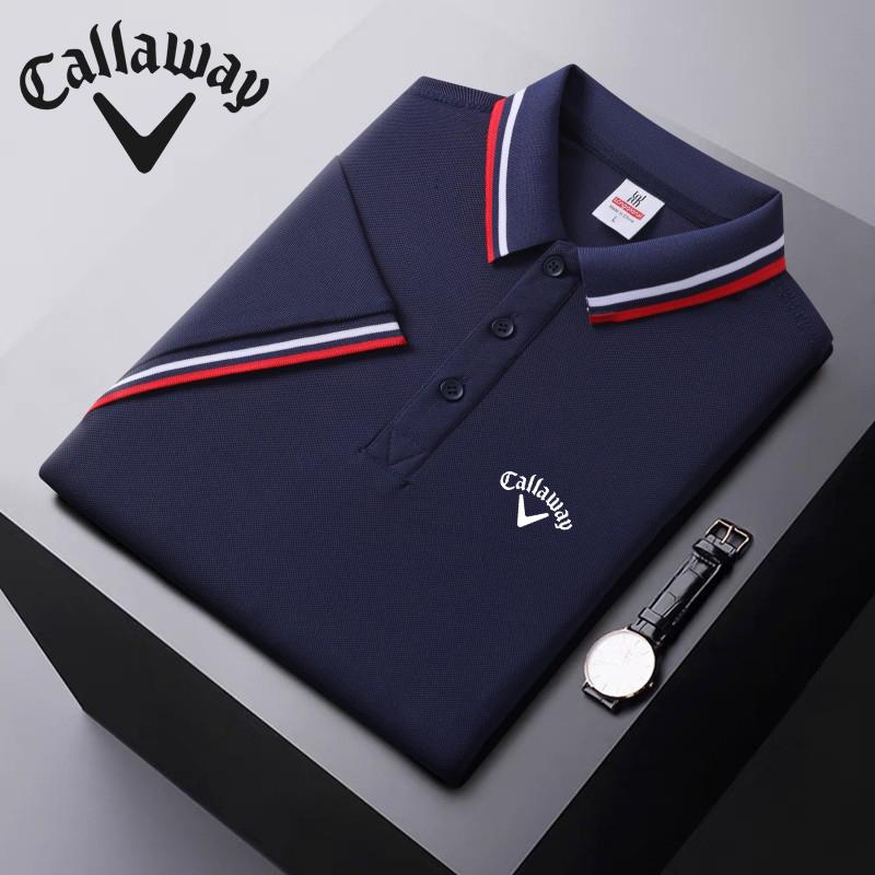 Callaway Summer Nieuw Ice Ion Fiber geborduurd poloshirt met polokraag voor vochtafvoer en zweetafvoer L