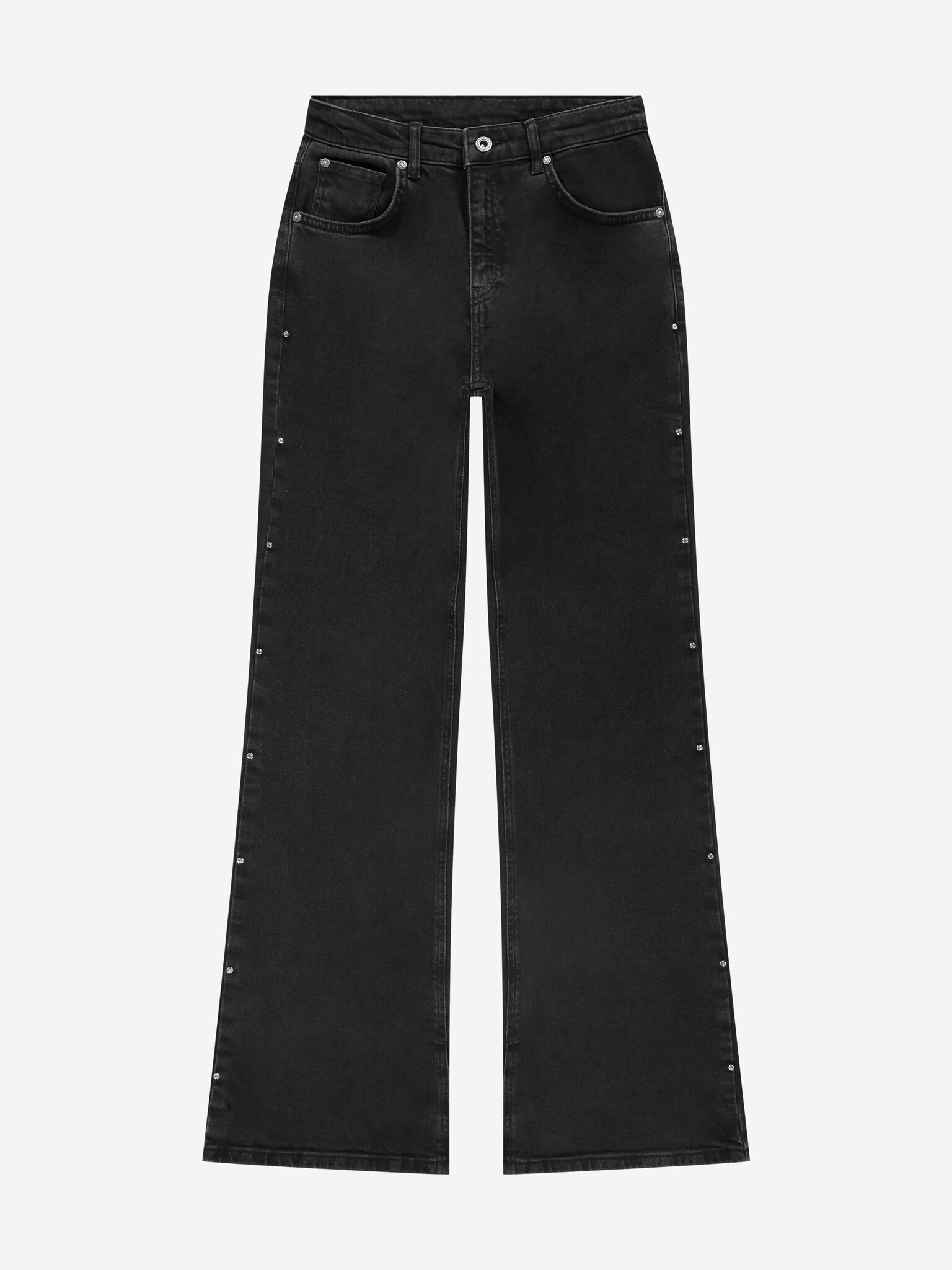 Nik&Nik Meisjes jeans broek - Florina - Washed grijs