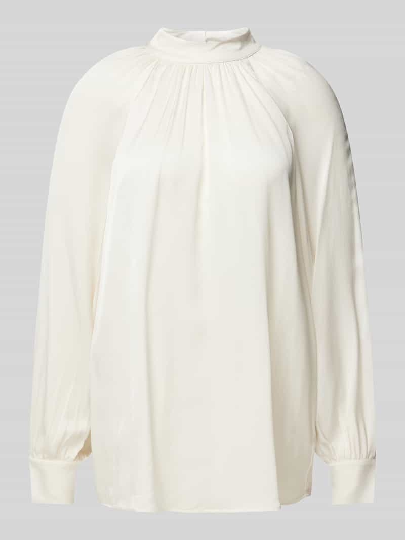 Oui Blouse van viscose met plooien