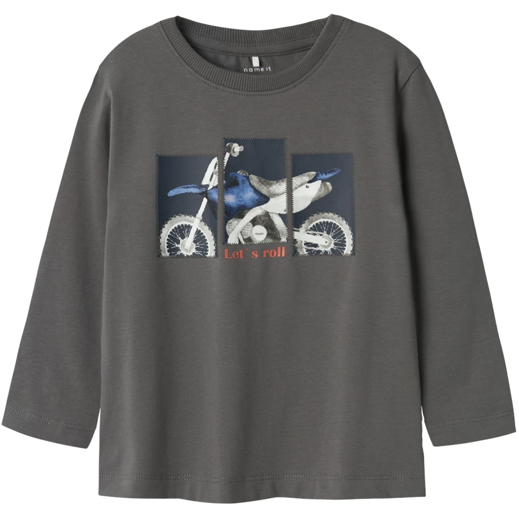 Name It-collectie Longsleeve Tras (lava smoke)