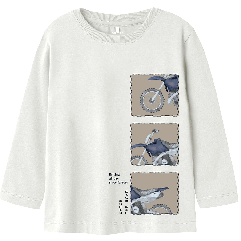 Name It-collectie Longsleeve Tras (cloud dancer)