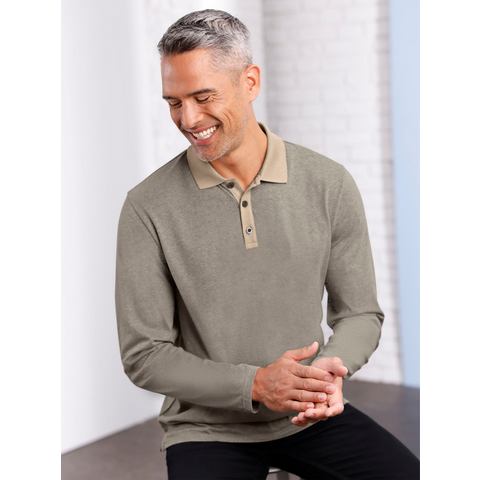 Classic Poloshirt met lange mouwen (1-delig)