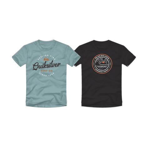 Quiksilver T-shirt ON POINT FLYIN SHORT SLEEVE TEE PACK YTH (2-delig)